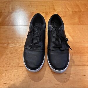 black lacoste sneakers